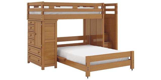 Creekside Taffy Twin/Full Step Bunk Bed w/Chest - Thumbnail - Image 2