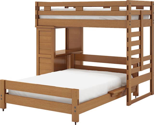 Creekside Taffy Twin/Full Student Bunk Bed with Desk - Thumbnail - Image 3