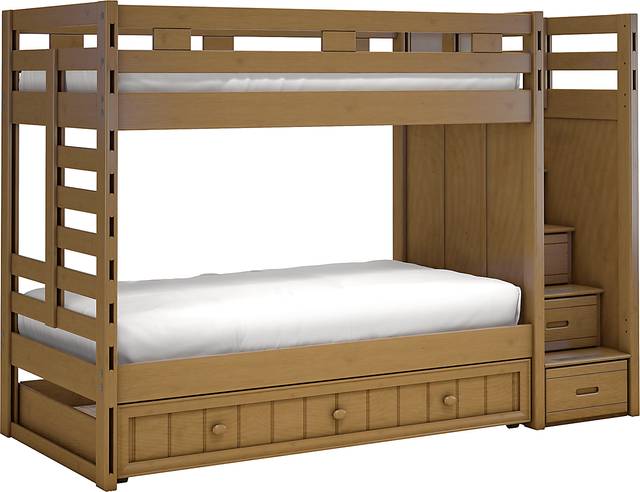 Creekside Taffy Twin/Twin Step Bunk Bed - Thumbnail - Image 1