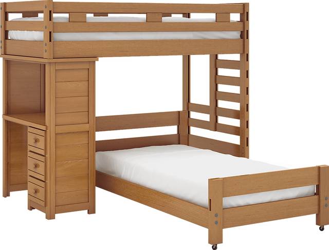 Creekside Taffy Twin/Twin Student Bunk Bed with Desk - Thumbnail - Image 1
