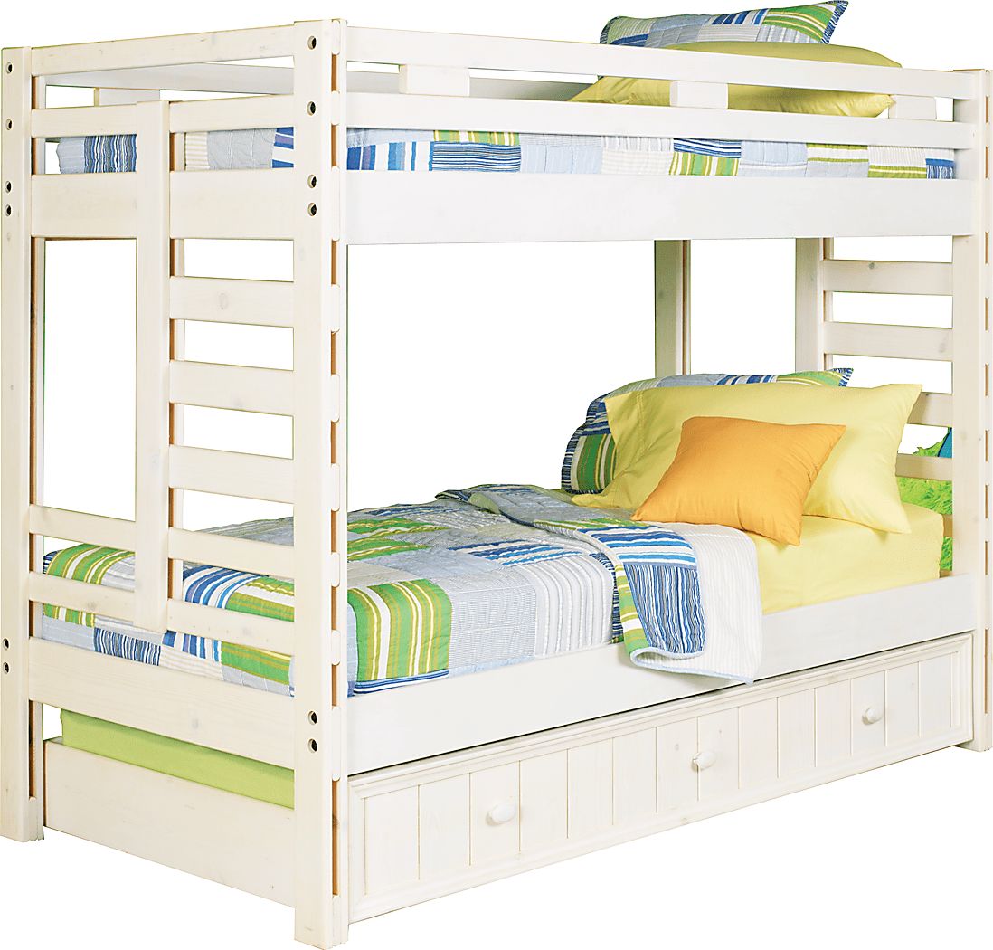 Creekside White Wash 4 Pc Bunk Bed Rooms to Go