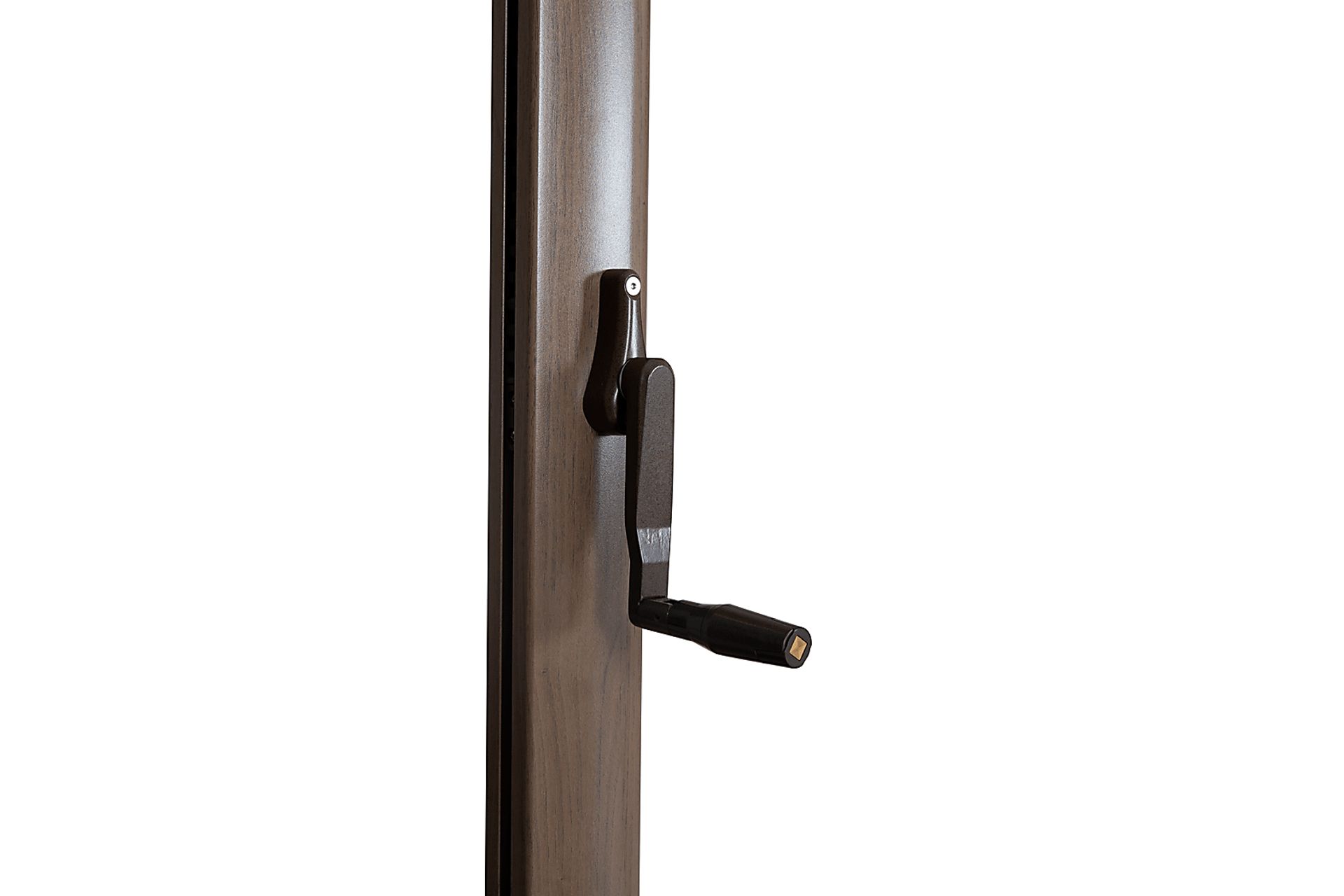 Creekview Weathered Finish 10' Square Navy Outdoor Lighted Cantilever Umbrella with 50 lb. Base - Image 6