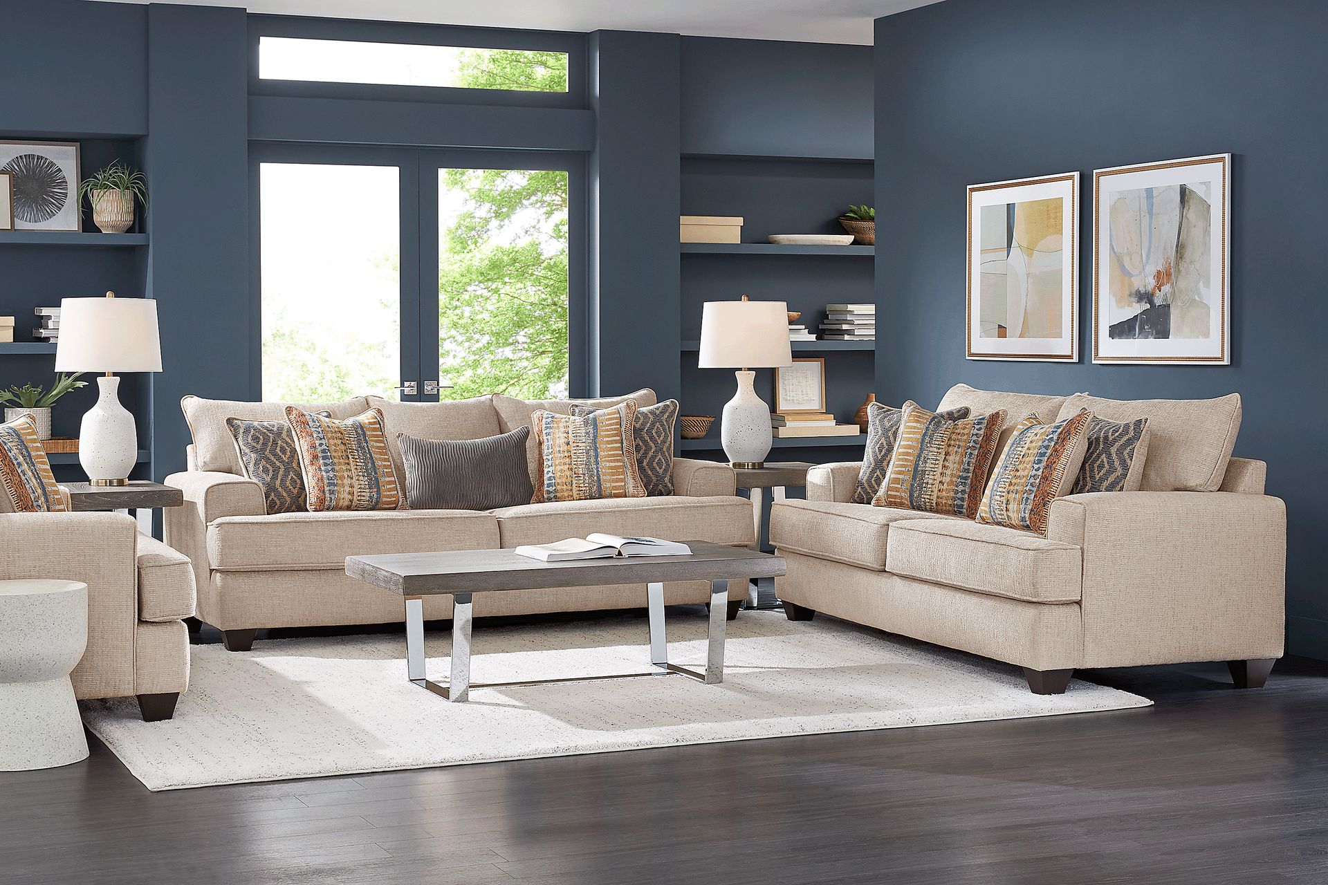 Crescent Bay Beige 8 Pc Living Room - Image 1