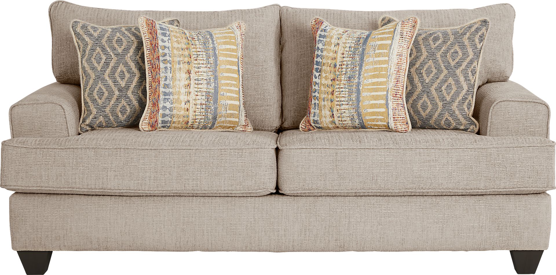 Crescent Bay Beige Gel Foam Sleeper Loveseat - Image 1