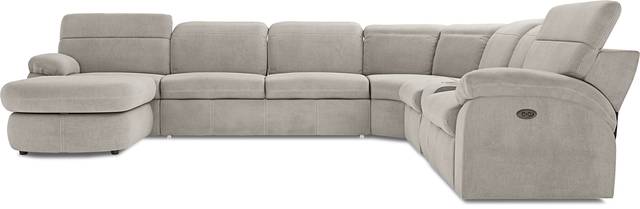 Crescent Place Gray 9 Pc Power Reclining Sleeper Sectional Living Room - Thumbnail - Image 3