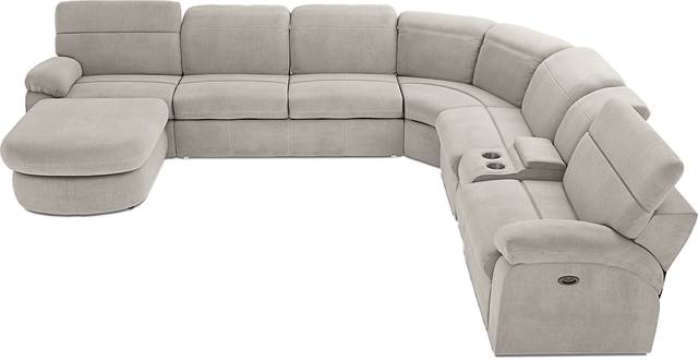 Crescent Place Gray 9 Pc Power Reclining Sleeper Sectional Living Room - Thumbnail - Image 4