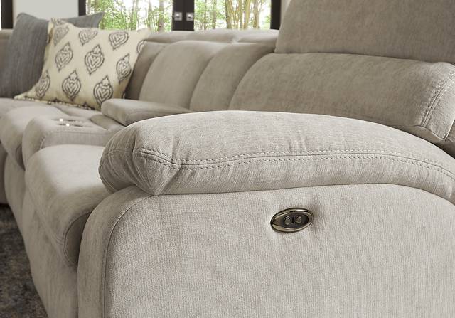 Crescent Place Gray 9 Pc Power Reclining Sleeper Sectional Living Room - Thumbnail - Image 6