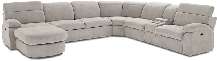 6 pc left arm chaise sleeper sectional