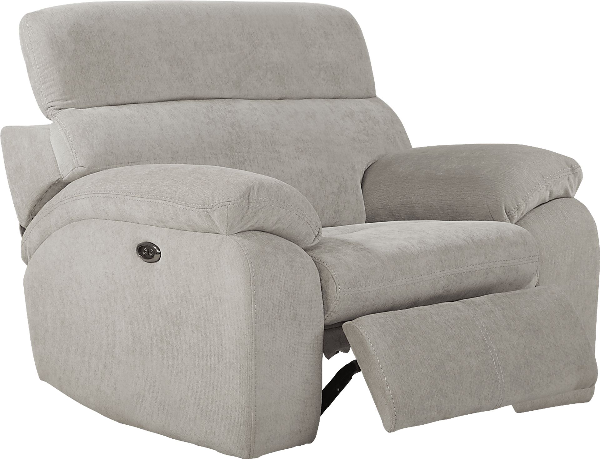 Crescent Place Gray Power Recliner - Image 1