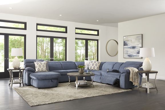 Crescent Place 6 Pc Power Reclining Sleeper Sectional