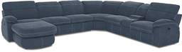 6 pc left arm chaise sleeper sectional