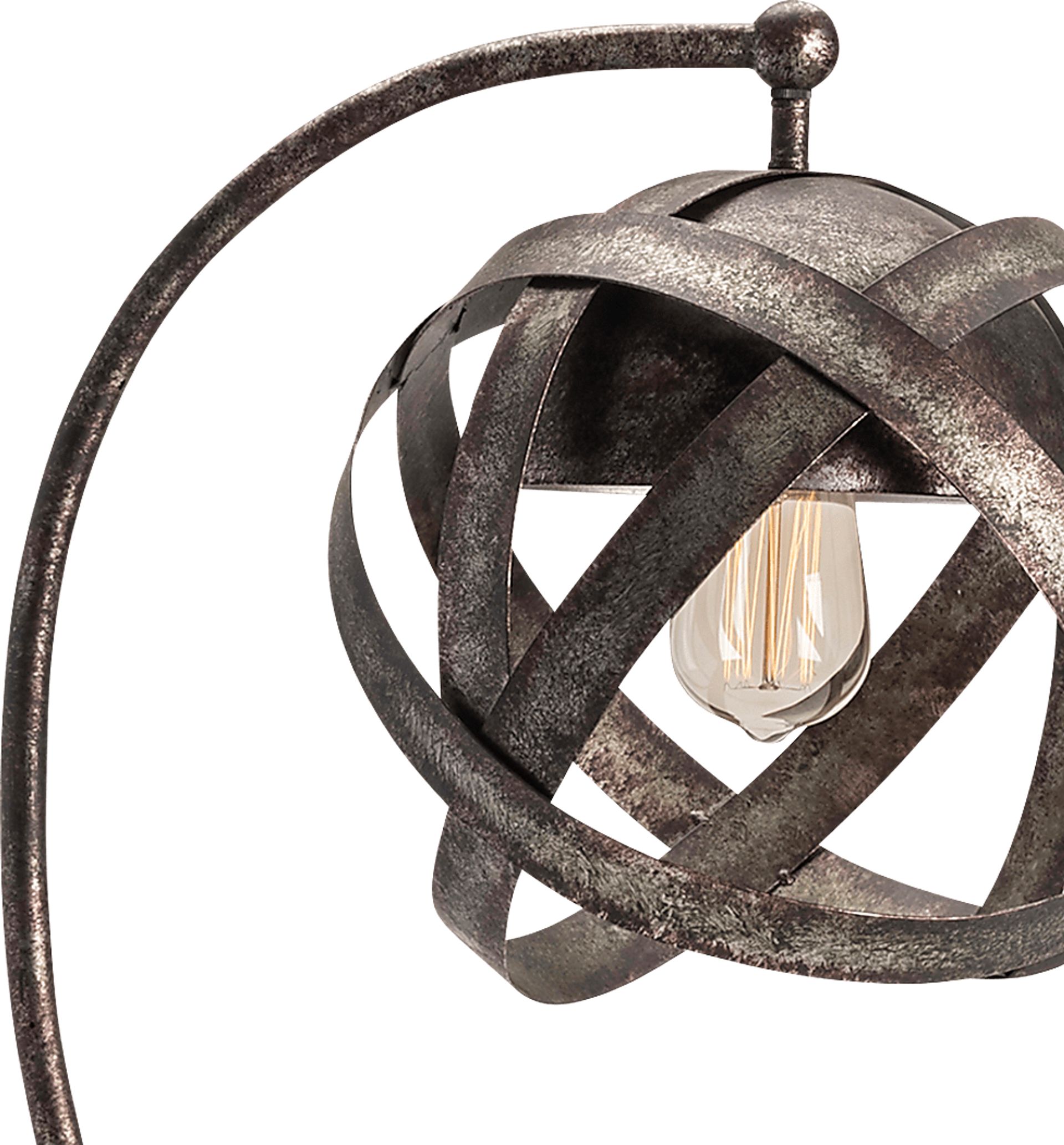 Crescent Sphere Gunmetal Lamp - Image 4