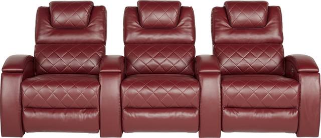 Crescent Valley Red 3 Pc Power Reclining Sectional - Thumbnail - Image 1