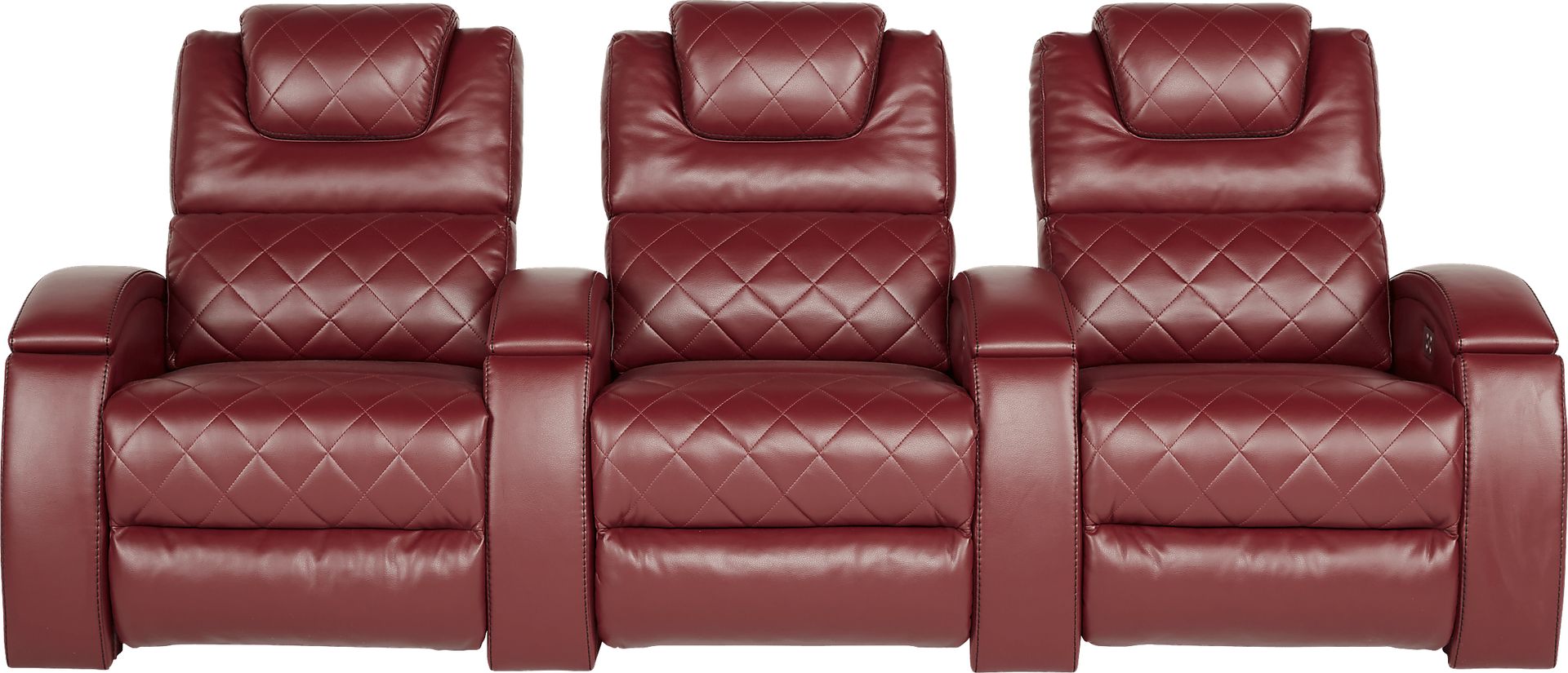 Crescent Valley Red 3 Pc Power Reclining Sectional - Image 1