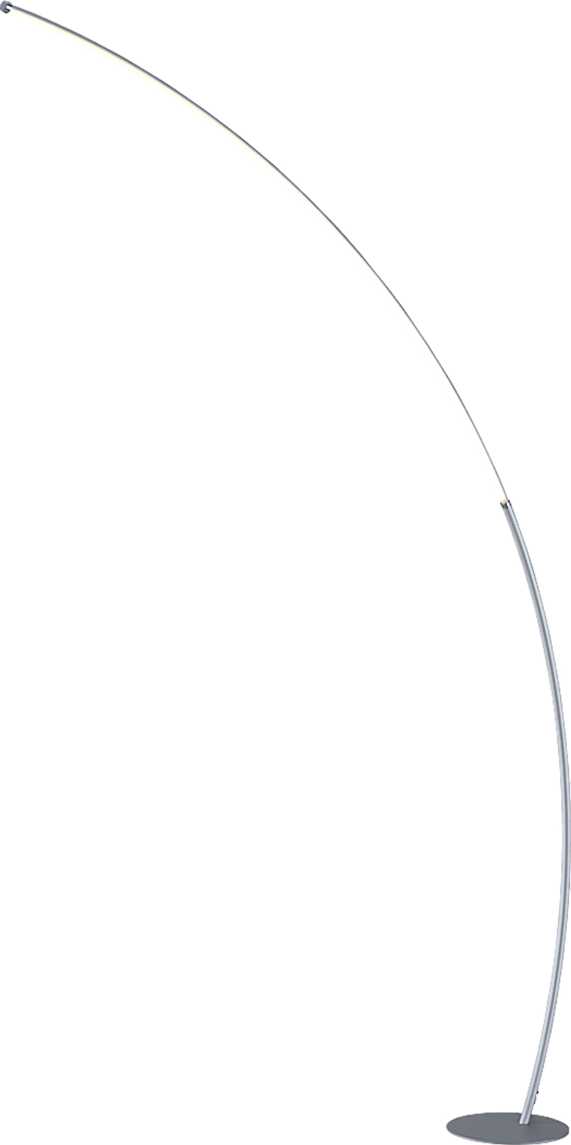 Crescentt Silver Floor Lamp - Image 1