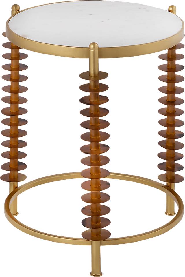 Creselle Brass Side Table - Thumbnail - Image 2