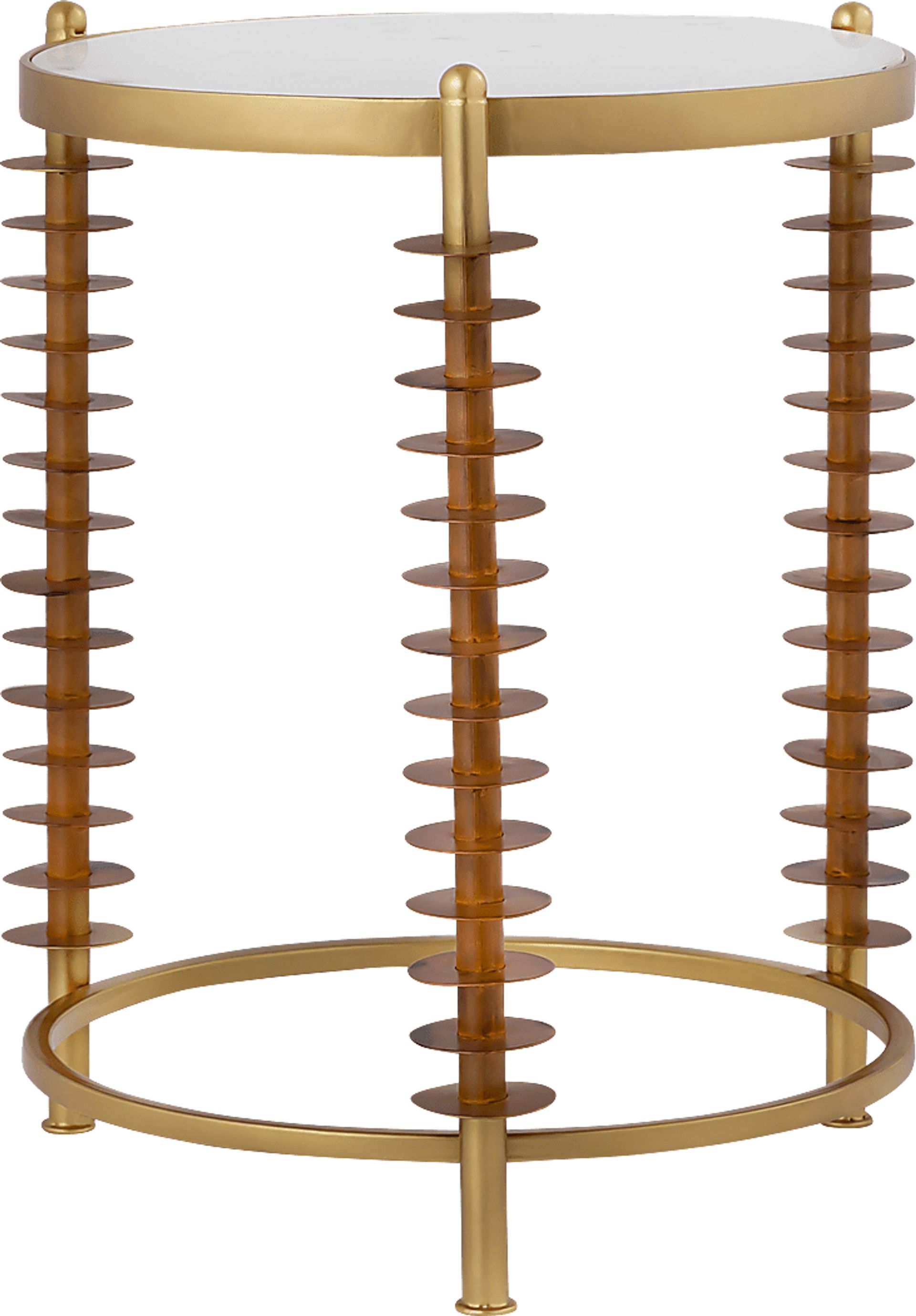 Creselle Brass Side Table - Image 3