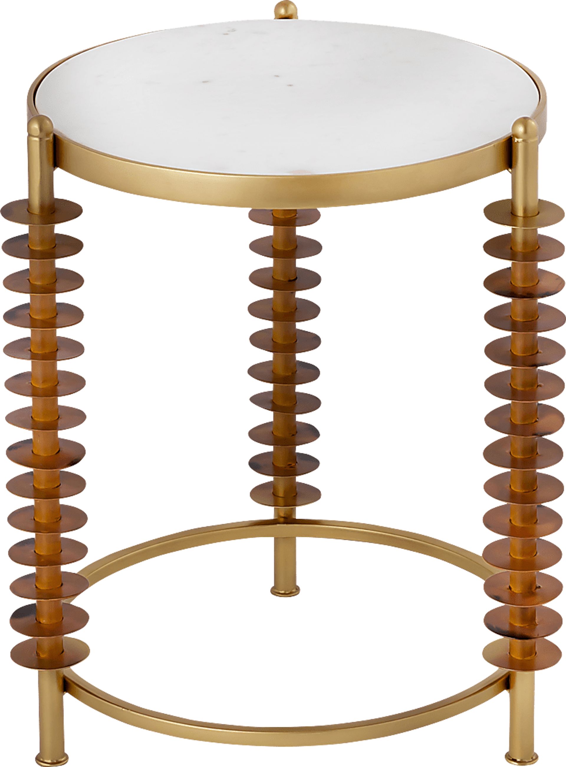 Creselle Brass Side Table - Image 1