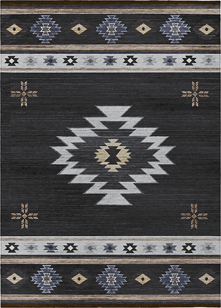 Barinza Black 8' x 10' Rug
