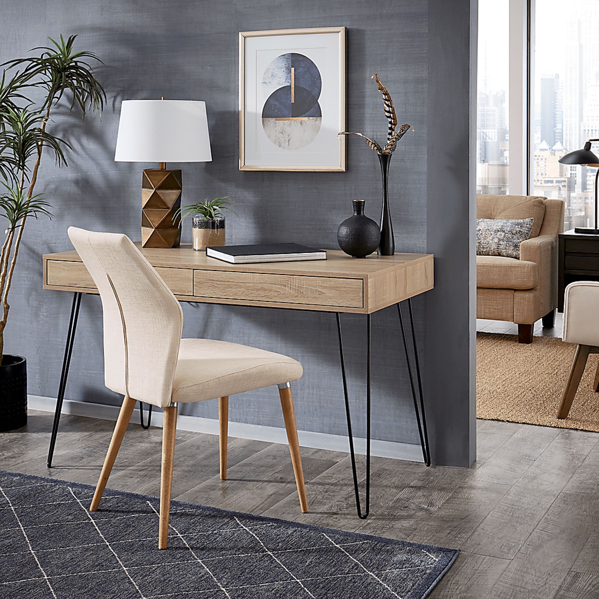 Crespi Tan Desk - Image 6