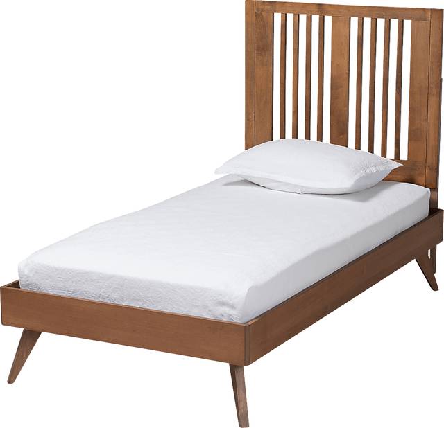 Cresstone Brown Twin Bed - Thumbnail - Image 1