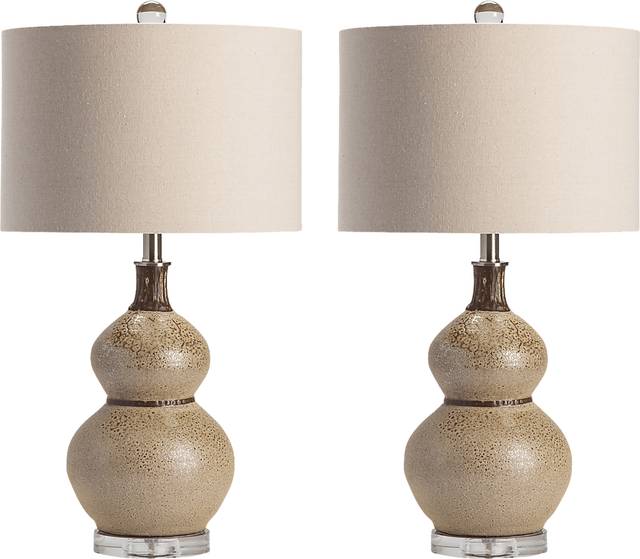 Crest Point Beige Lamp, set of two - Thumbnail - Image 1
