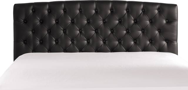 Cresta Black Queen Upholstered Headboard - Thumbnail - Image 4
