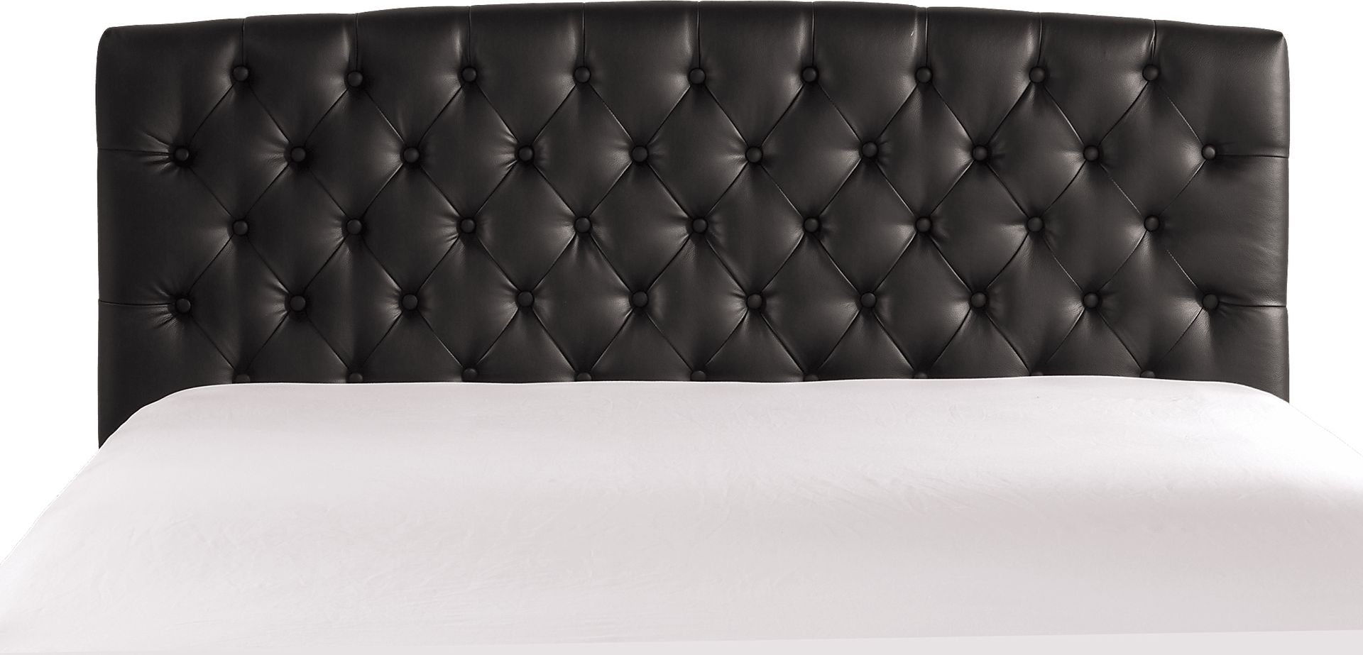Cresta Black Queen Upholstered Headboard - Image 4