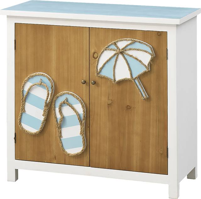 Crestfield White Accent Cabinet - Thumbnail - Image 1