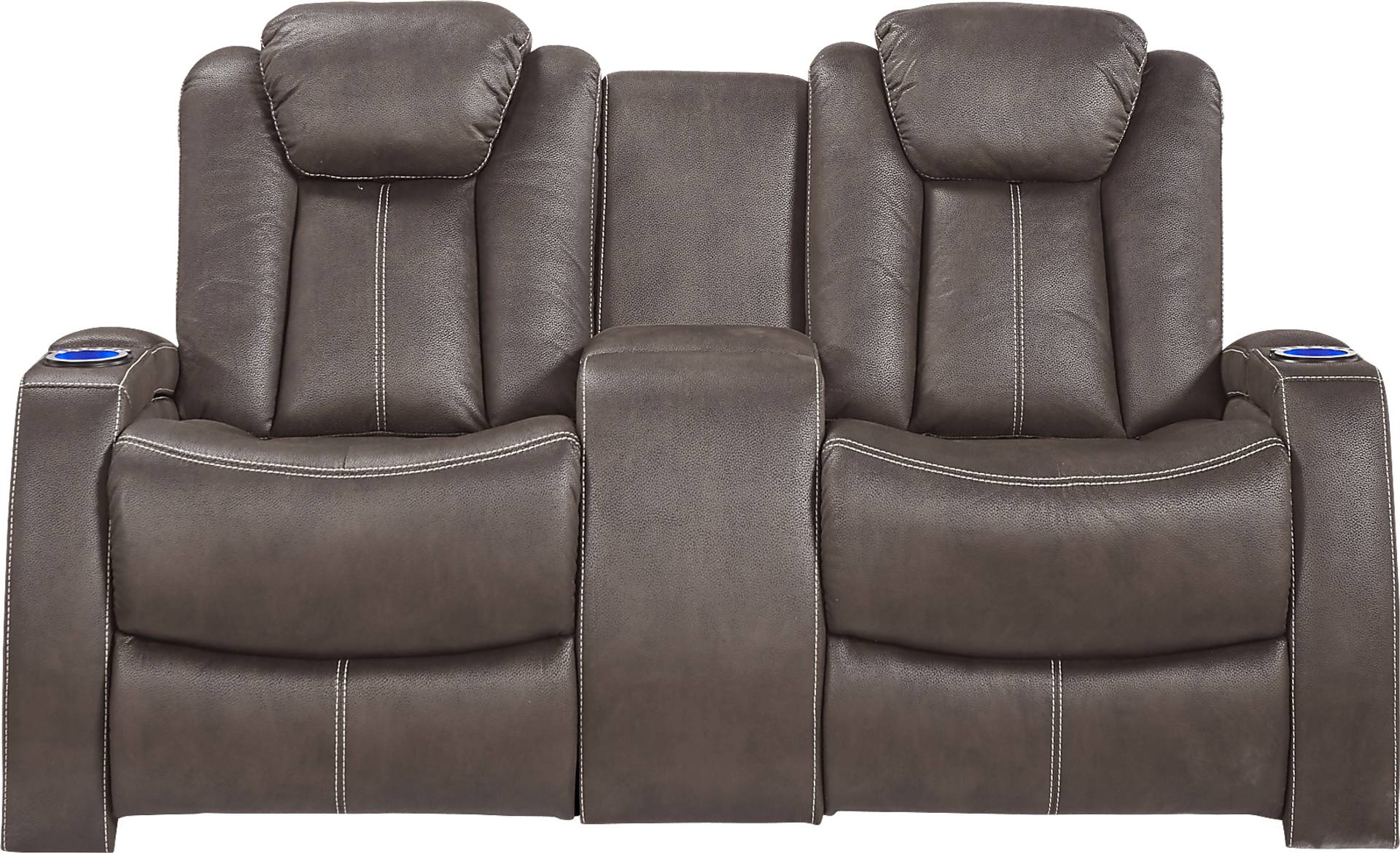 power reclining console loveseat