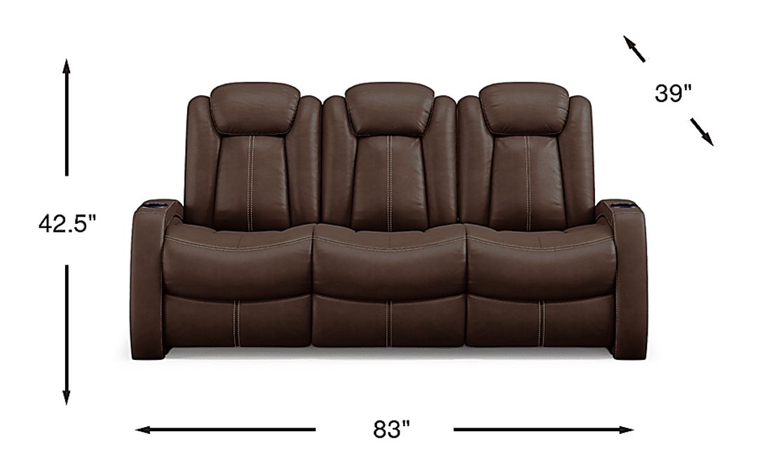 Crestline Dual Power Reclining Sofa