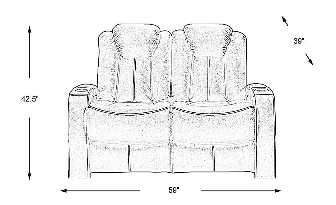Crestline Stationary Loveseat