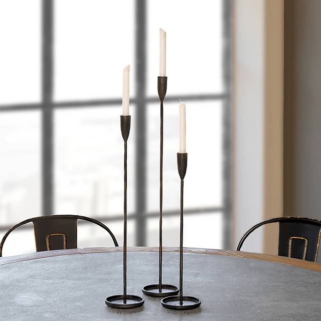 Crestloch II Black Candle Holder, Set of 3 - Thumbnail - Image 3