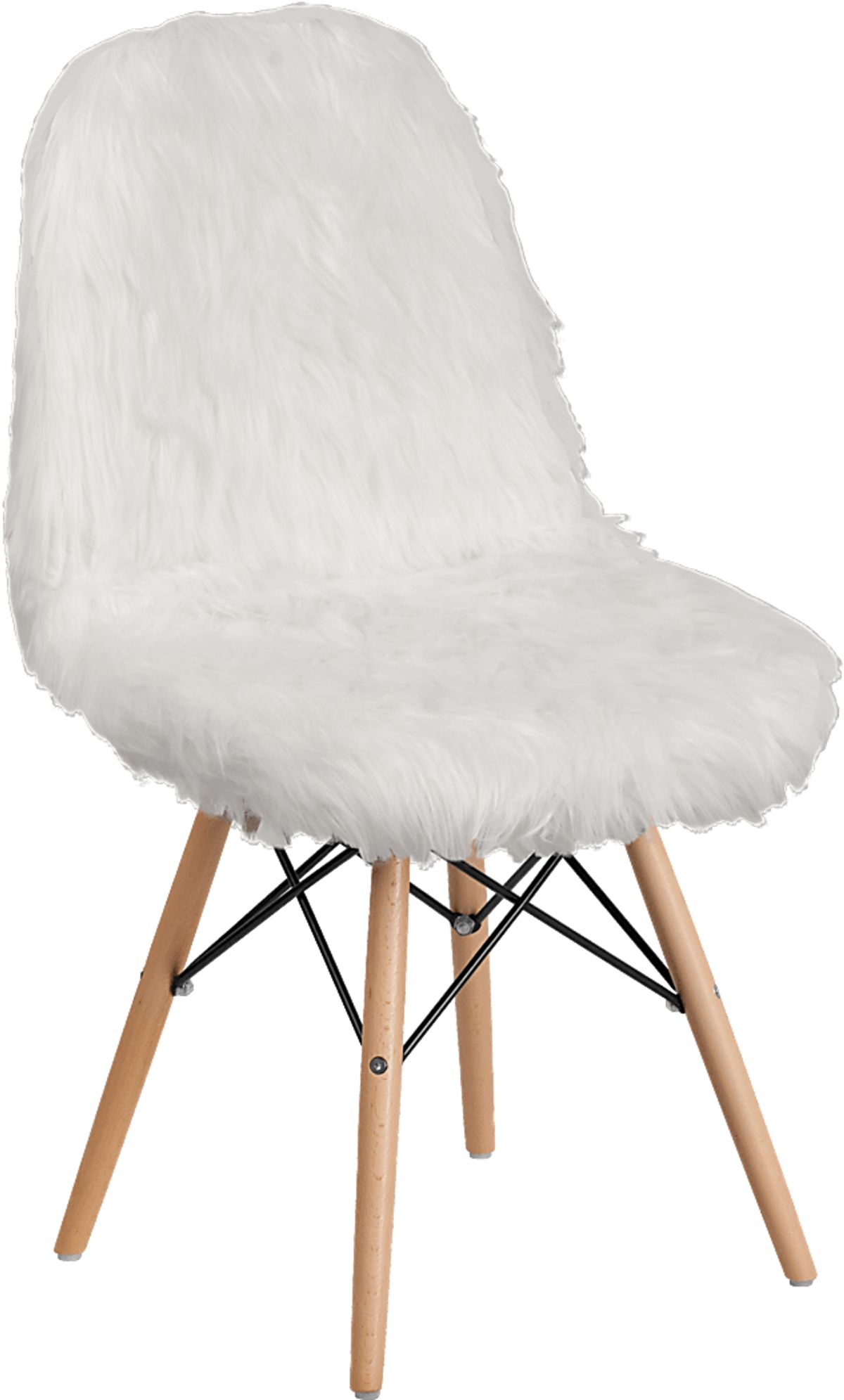 Crestmount White Acrylic Fabric Accent Chair | Rooms to Go
