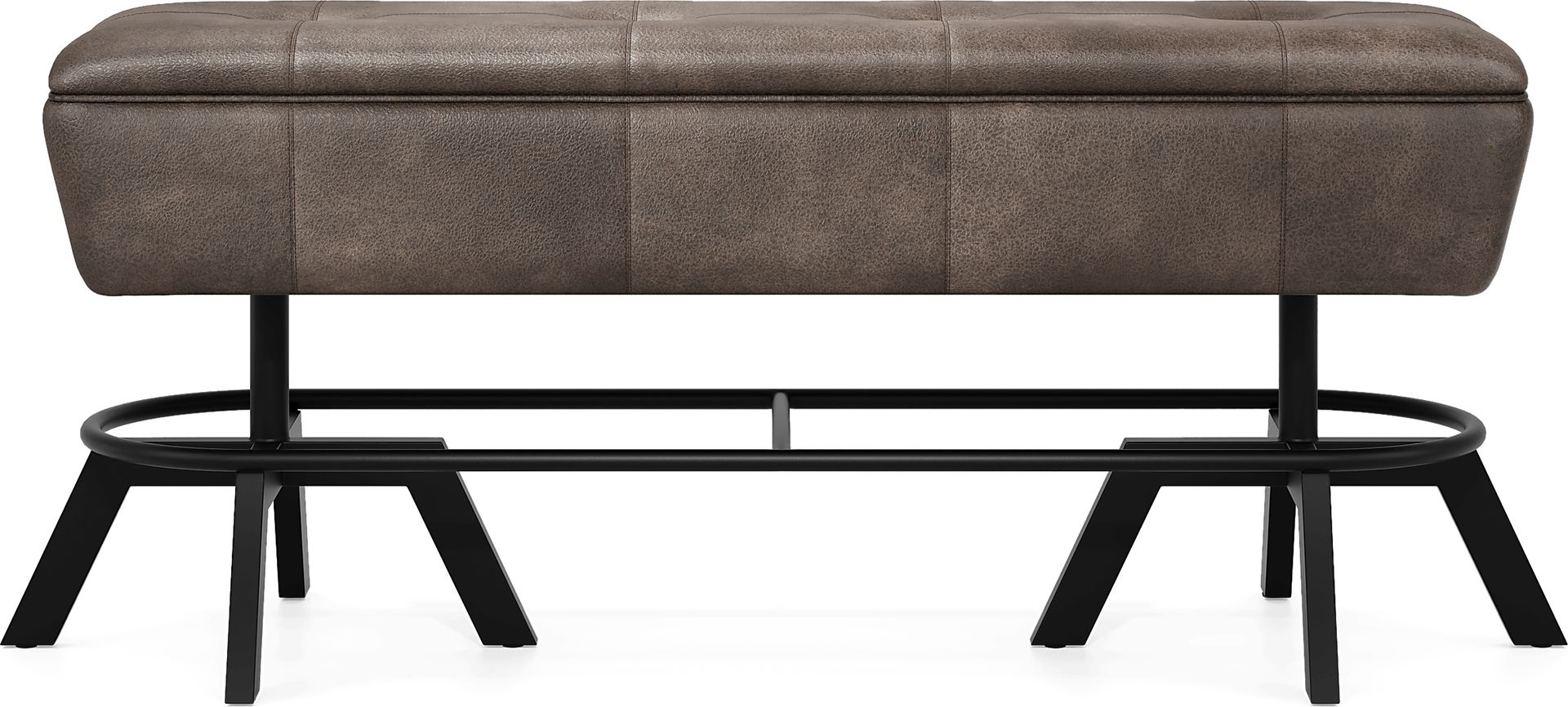 Creston Point Black Counter Height Bench - Image 2