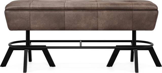 Creston Point Black Counter Height Bench - Thumbnail - Image 2