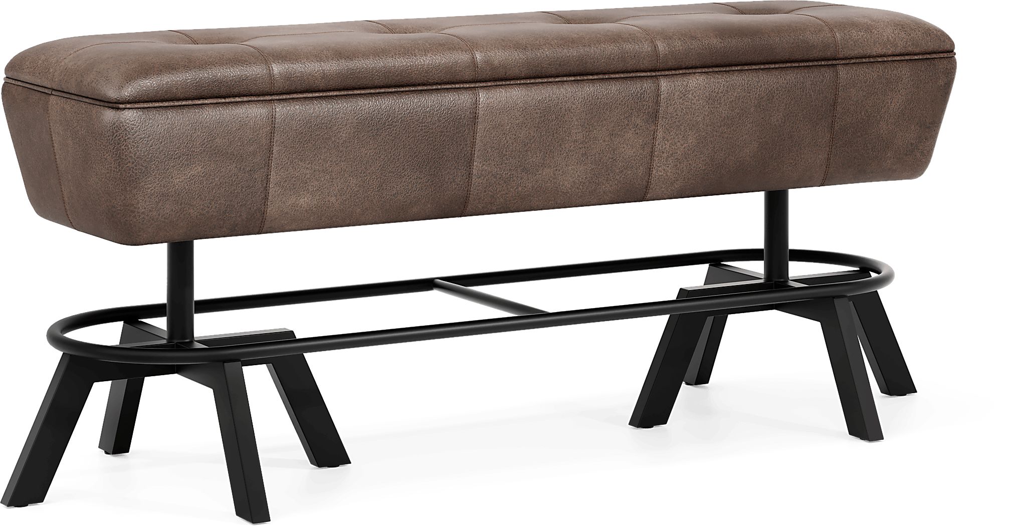 Creston Point Black Counter Height Bench