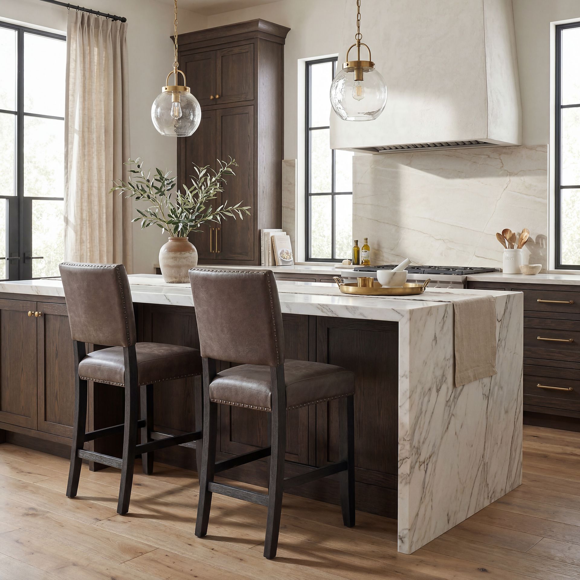 Creston Point Black 5 Pc Counter Height Dining Room with Counter Height Stools - Image 7