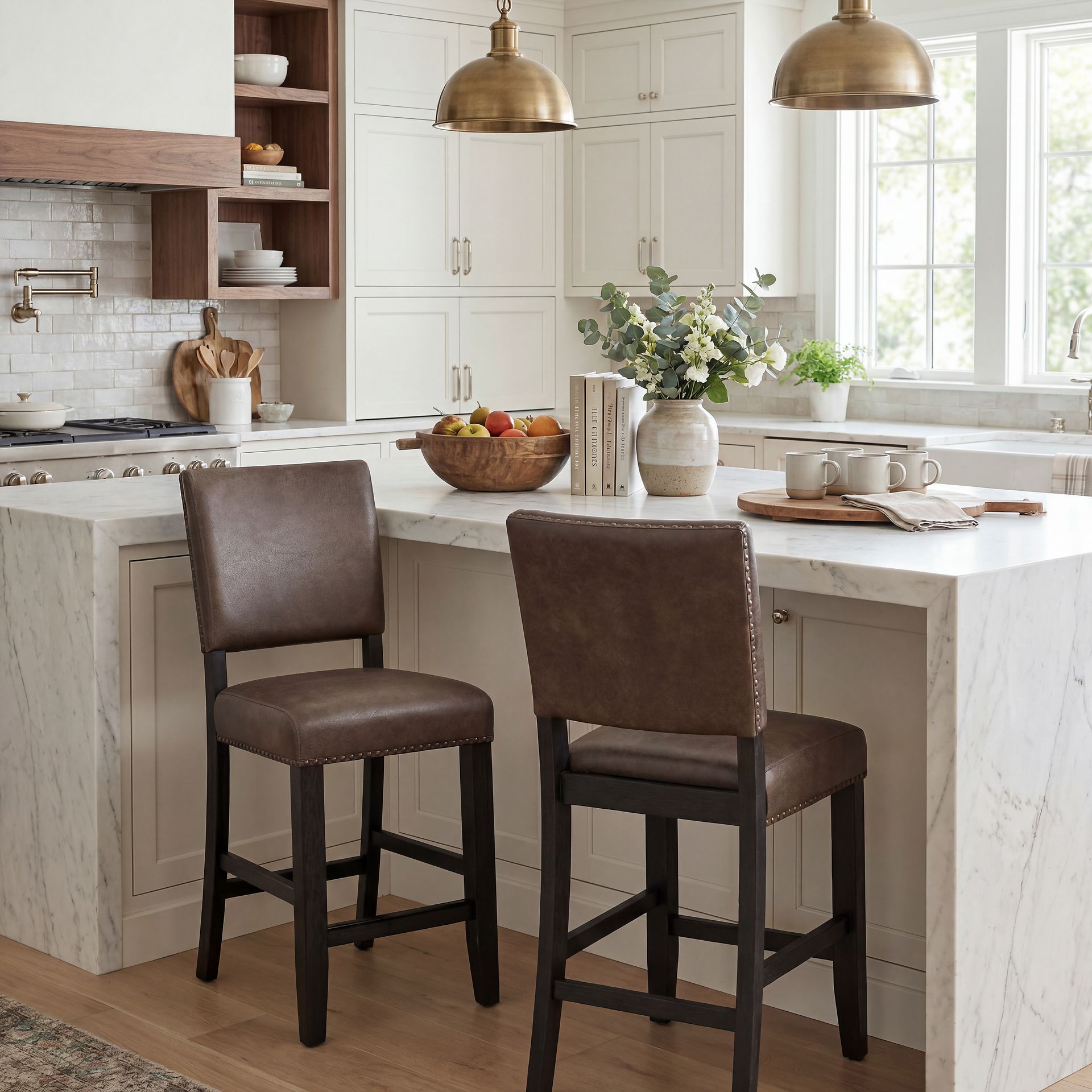 Creston Point Black 5 Pc Counter Height Dining Room with Counter Height Stools - Image 8