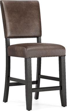 Creston Point Black Counter Height Stool