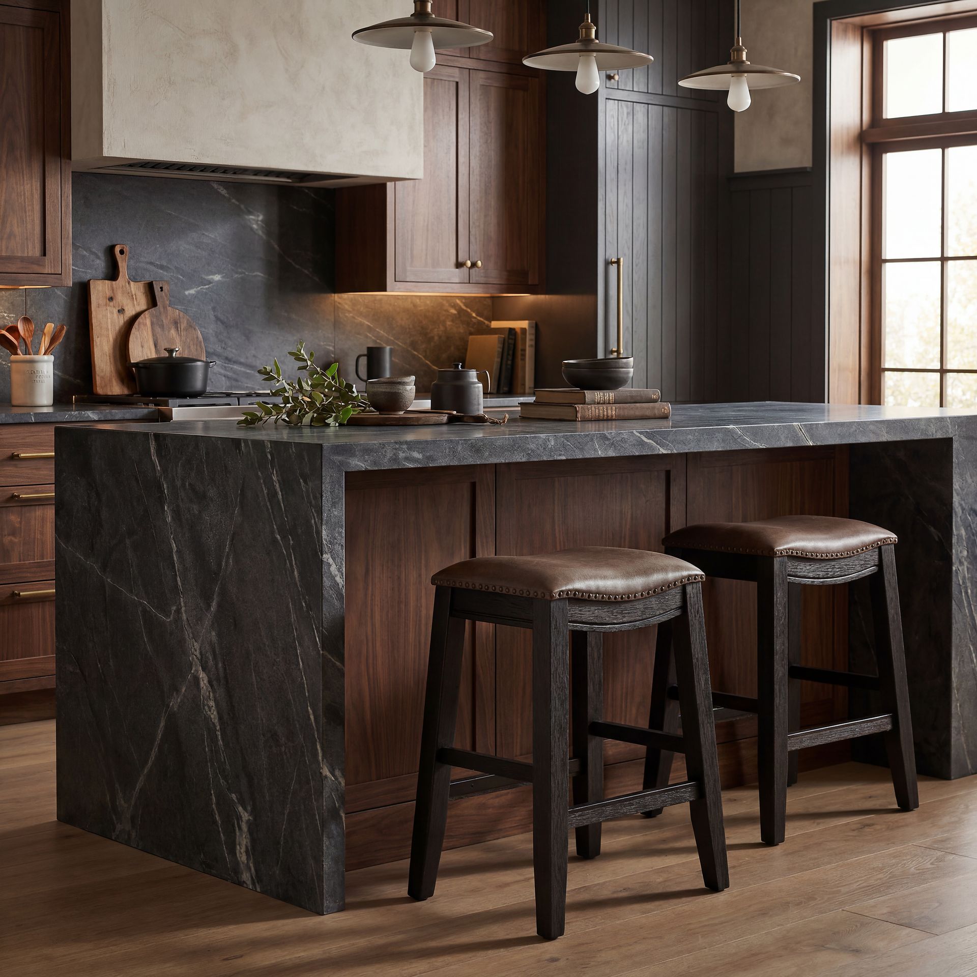 Creston Point Black Kyoto Stool - Image 5
