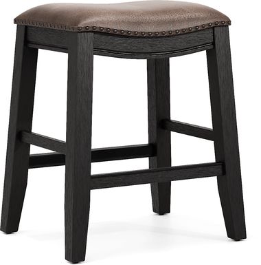 Creston Point Black Kyoto Stool