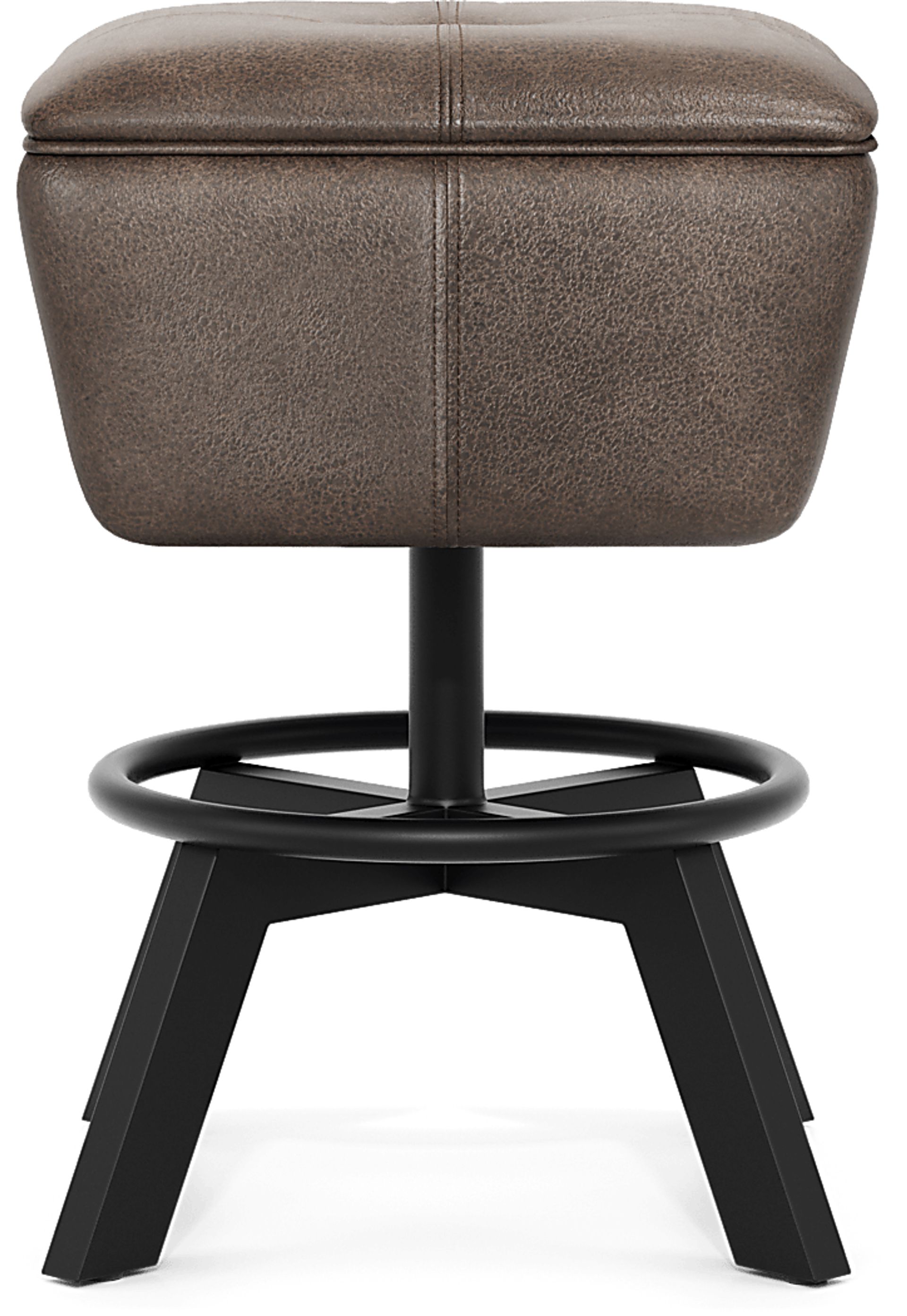 Creston Point Black 5 Pc Counter Height Dining Room with Swivel Counter Height Stools - Image 5