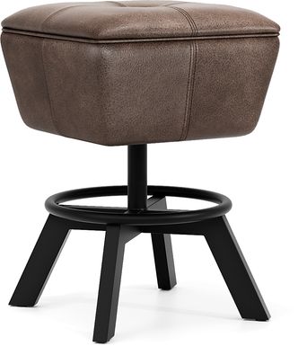 Creston Point Black Swivel Counter Height Stool