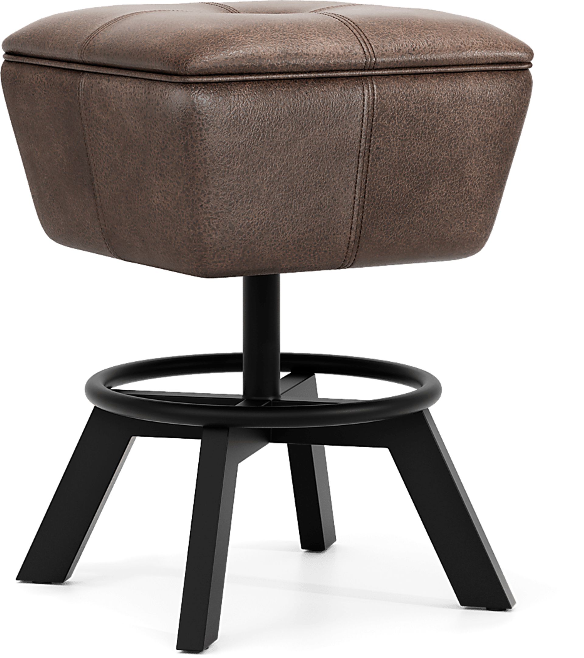 Creston Point Black Swivel Counter Height Stool - Image 1