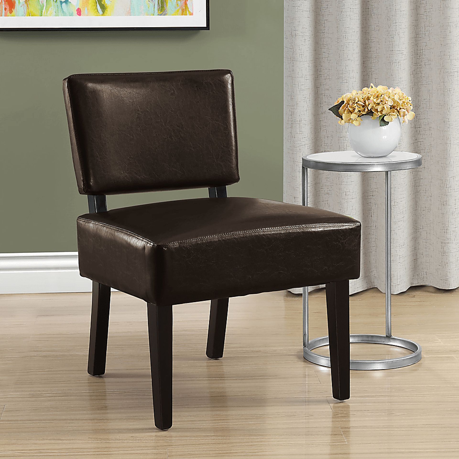 Crestover Chocolate Accent Chair - Image 2