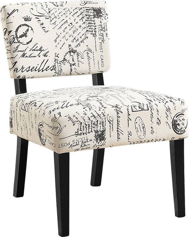 Crestover Ivory Accent Chair - Thumbnail - Image 1