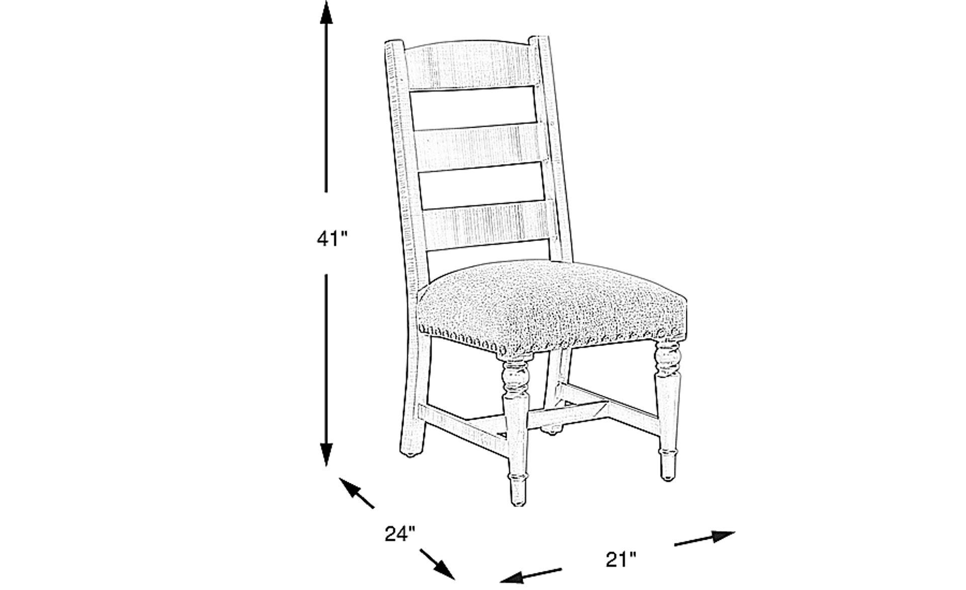 Dimension Image. Please refer to the Dimension Tab on this page for dimension details.