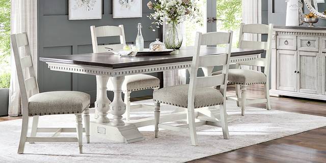 Crestwell Manor White 85 in. Dining Table - Thumbnail - Image 2