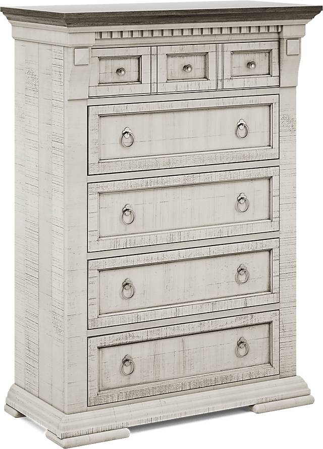 Crestwell Manor White 8 Pc Queen Bedroom - Thumbnail - Image 12